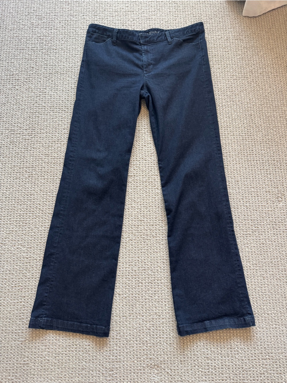 Banana Republic Women’s Dark Blue Denim Boot-Cut Trouser Jeans